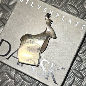 Dansk Silverplate Reindeer Figurine